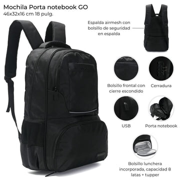Mochila Go: Versatilidad y Seguridad en Movimiento