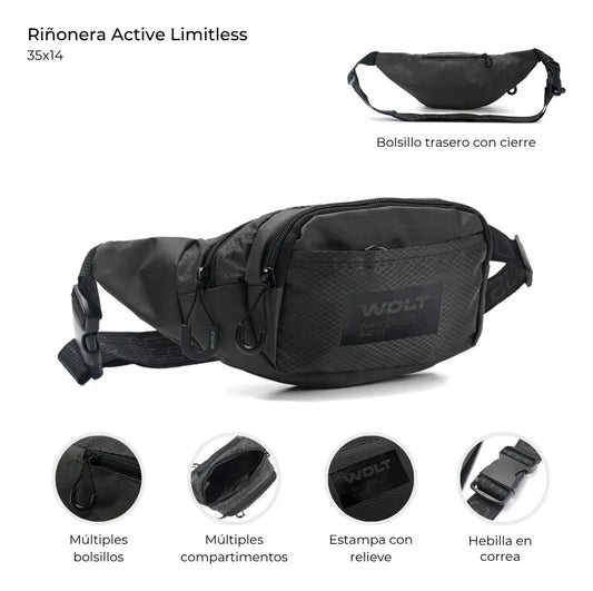 Riñonera wanderlust impermeable