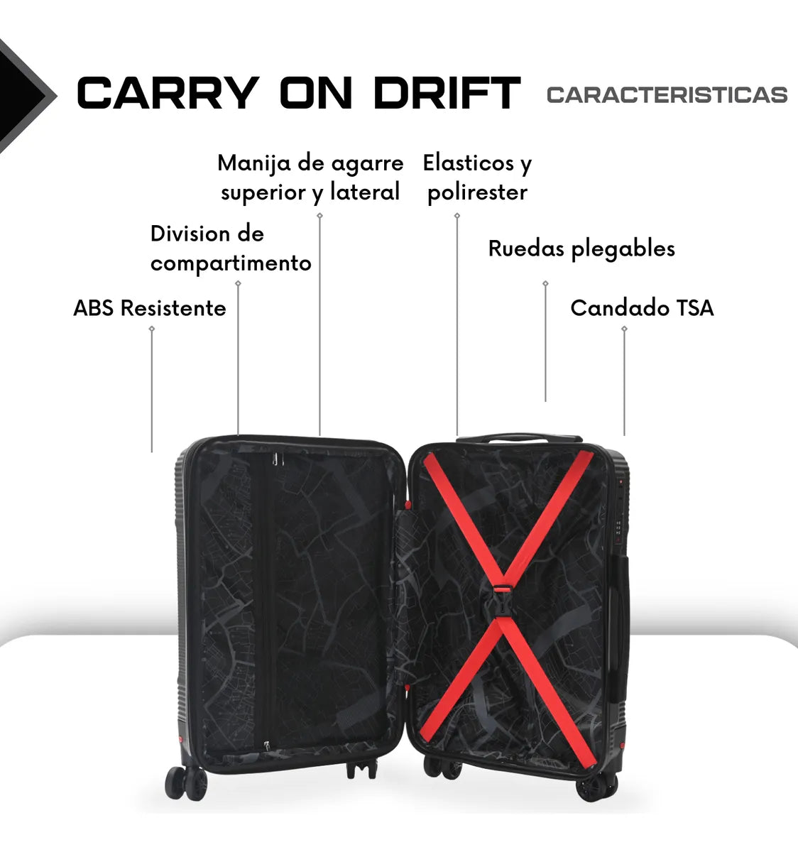 Valija carry on 20´ wanderlust